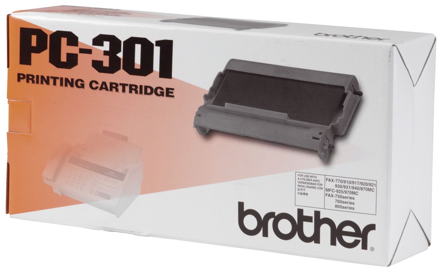 Original Brother Thermo-Transfer-Rolle +Kassette (PC-301) Original Brother Thermo-Transfer-Rolle +Kassette (PC-301)