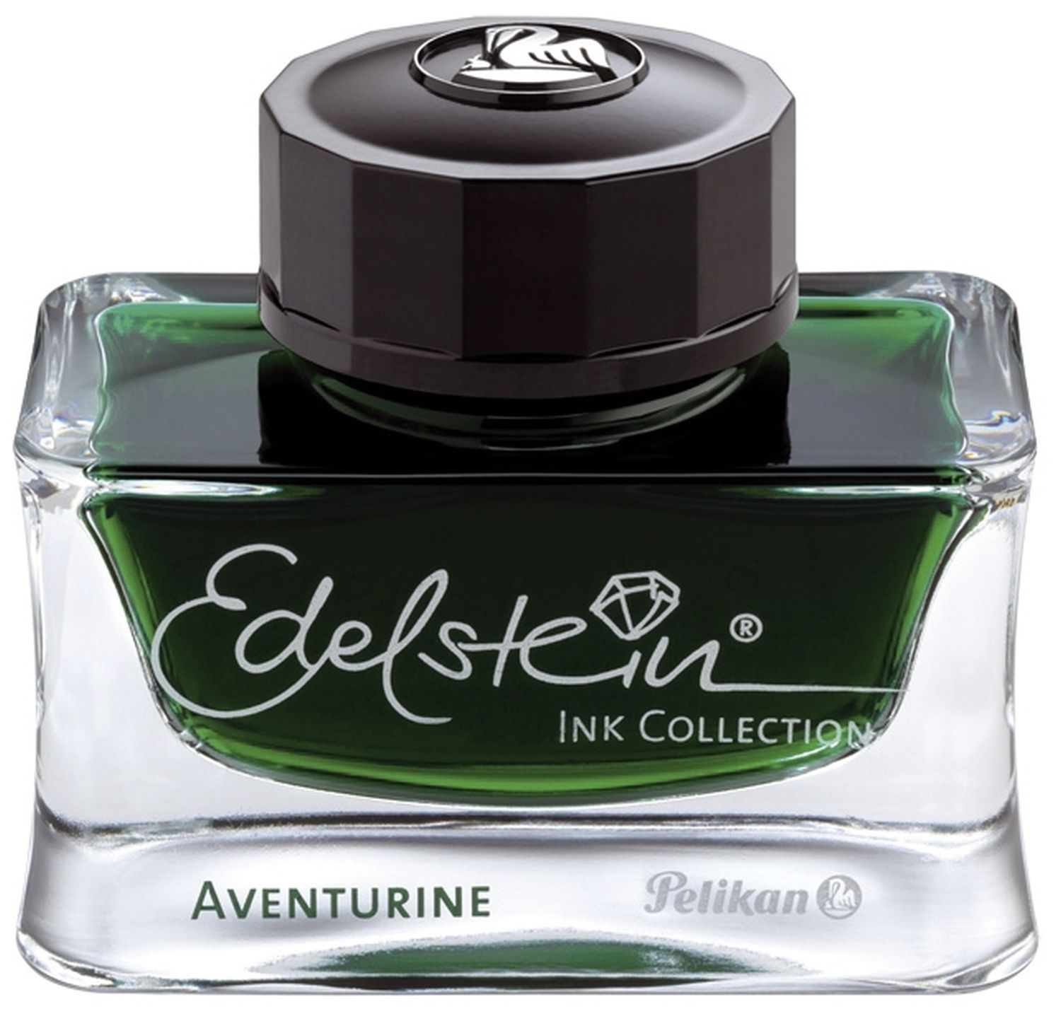Edelstein® Ink - 50 ml Glasflacon, aventurine (grün) Edelstein® Ink - 50 ml Glasflacon, aventurine (grün)