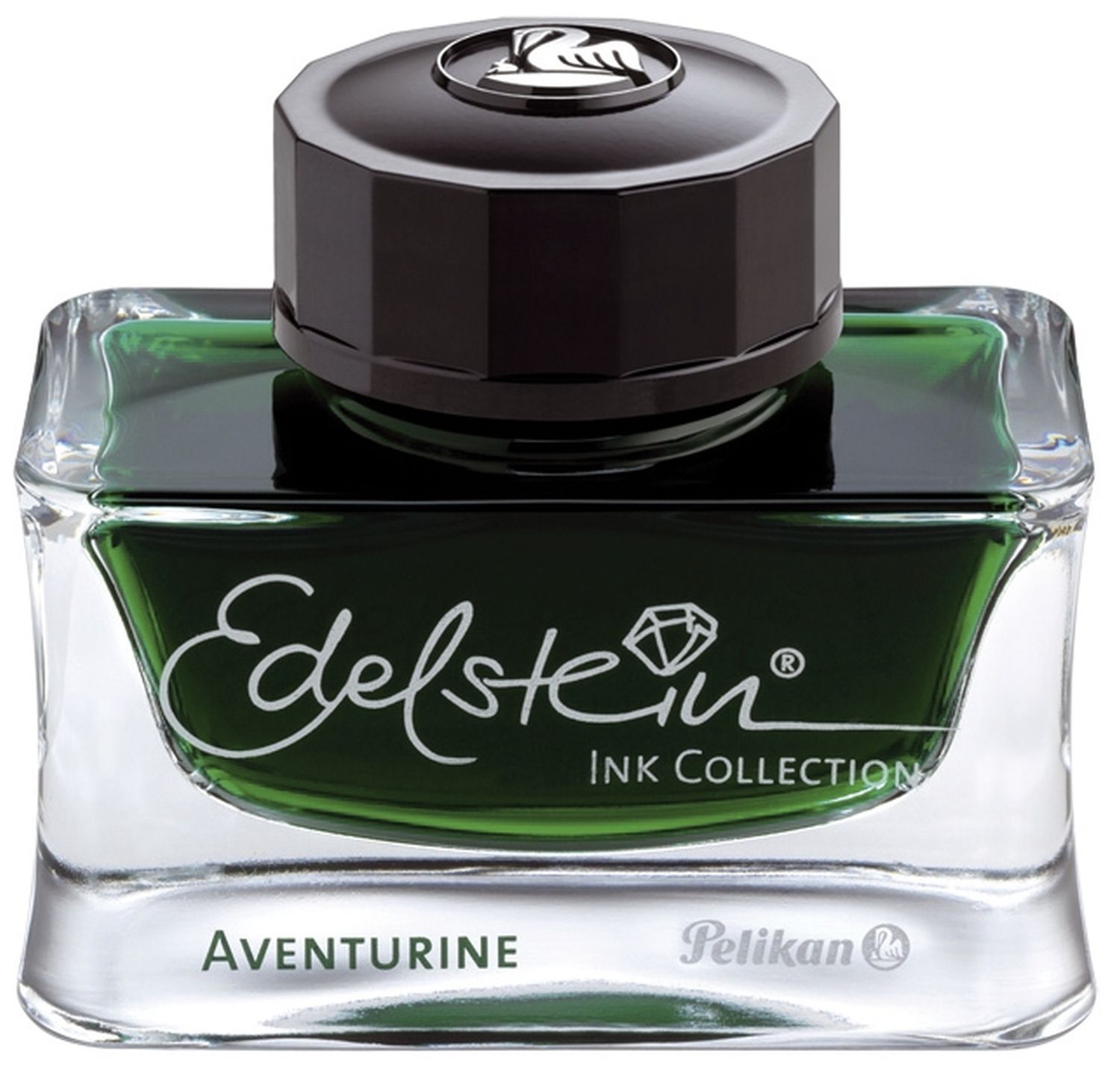 Edelstein® Ink - 50 ml Glasflacon, aventurine (grün)