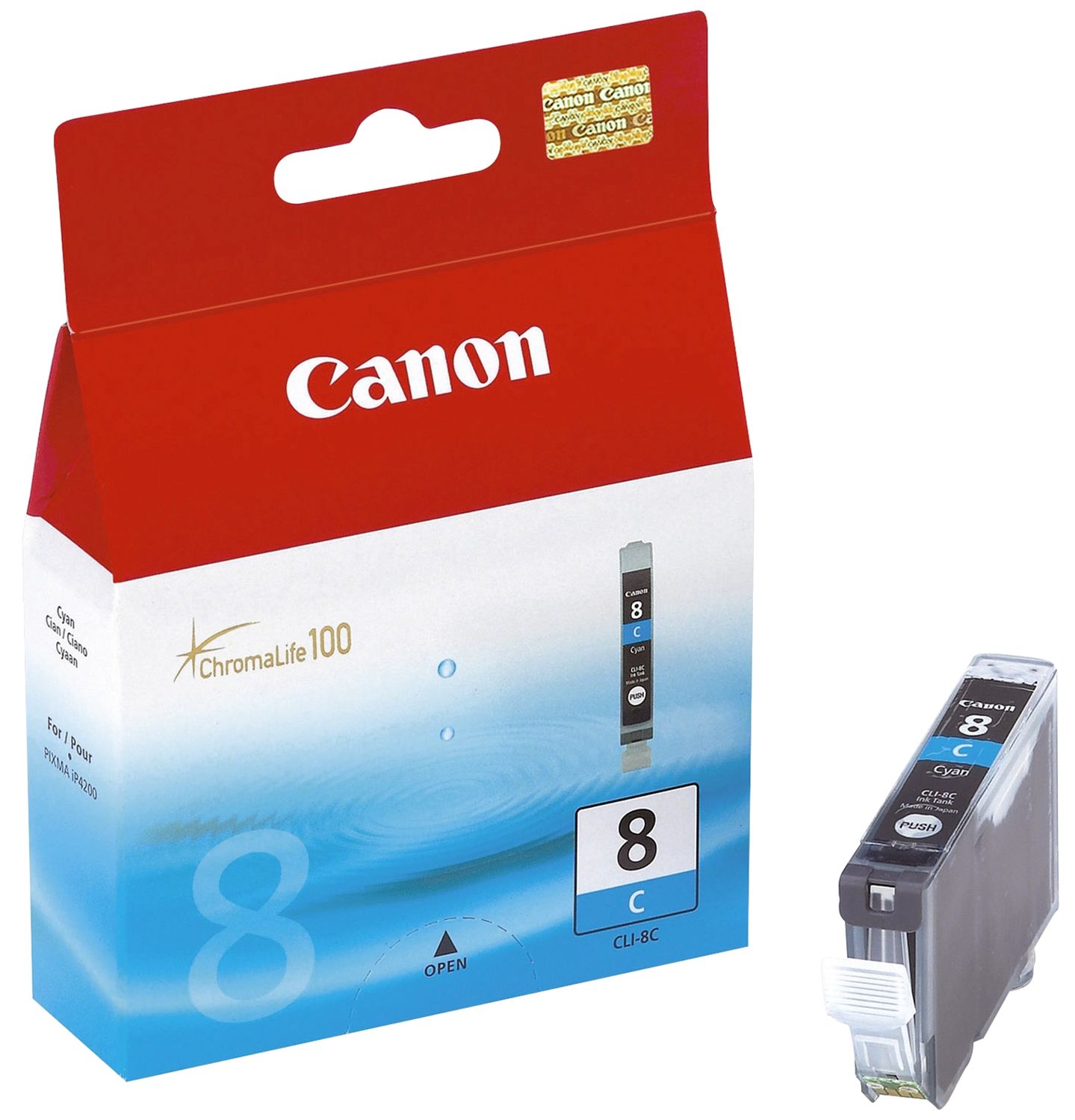 Original Canon Tintenpatrone cyan (0621B001,0621B001AA,621B001,621B001AA,CLI-8C)