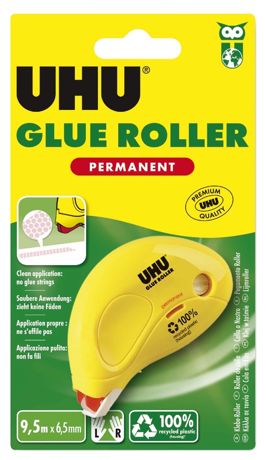 Kleberoller DRY & CLEAN Einweg - permanent, 8,5 m x 6,5 mm Kleberoller DRY & CLEAN Einweg - permanent, 8,5 m x 6,5 mm