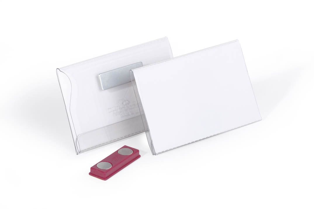 Namensschild mit Doppelmagnet - 90 x 54 mm, 25 Stück Namensschild mit Doppelmagnet - 90 x 54 mm, 25 Stück