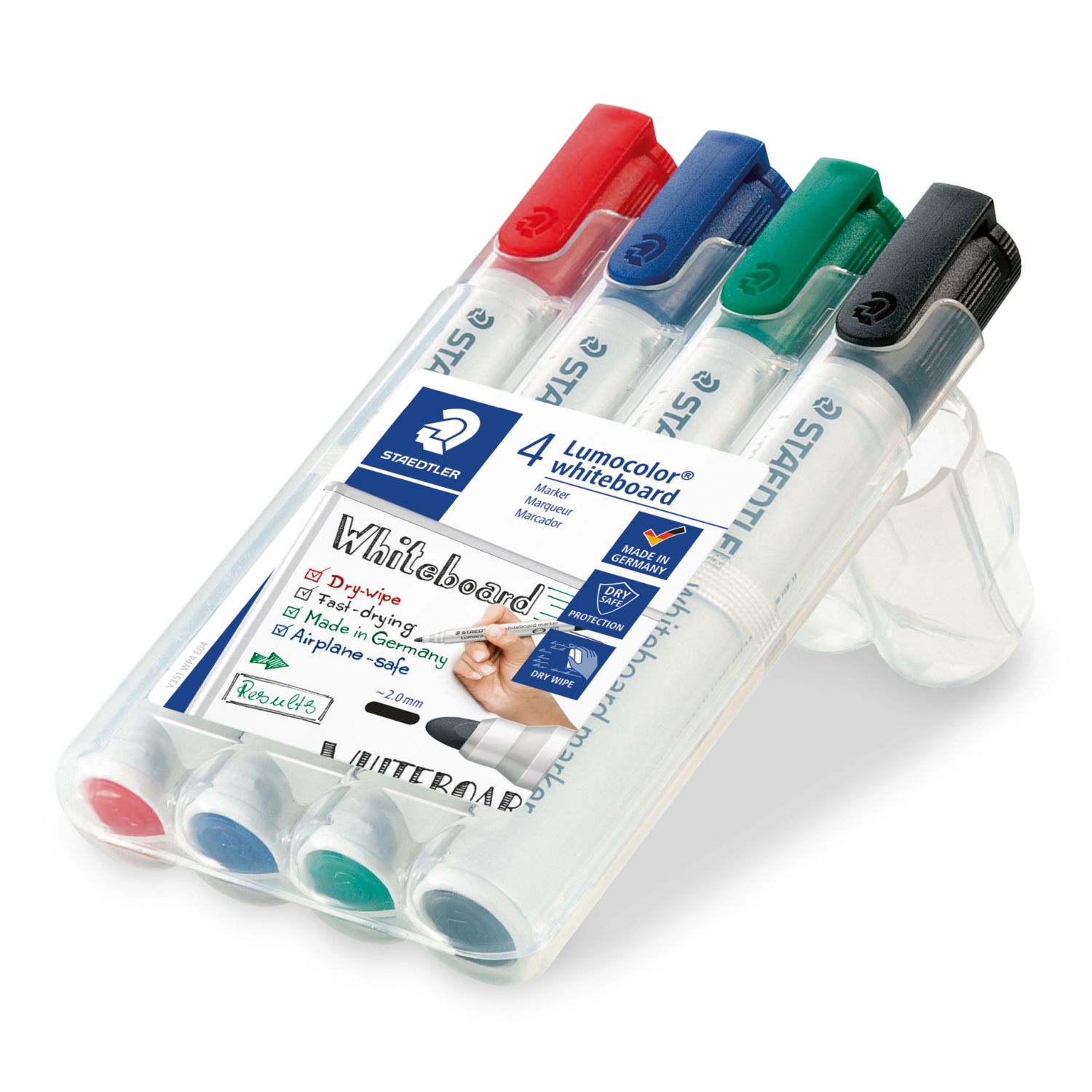 Lumocolor® 351 whiteboard marker - Rundspitze, 4 Farben sortiert Lumocolor® 351 whiteboard marker - Rundspitze, 4 Farben sortiert