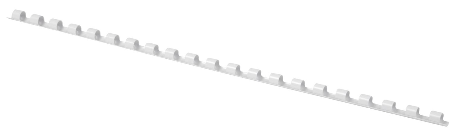 Plastik-Binderücken, 6 mm, für 25 Blatt, weiß, 100 Stück Plastik-Binderücken, 6 mm, für 25 Blatt, weiß, 100 Stück
