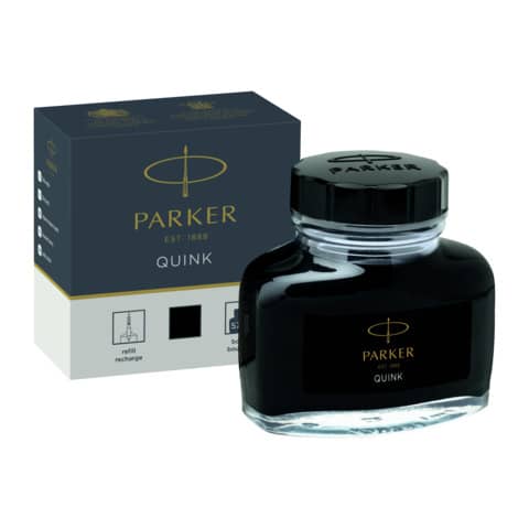 Tintenfass Parker Quink 1950375, 57 ml Glasflacon, schwarz