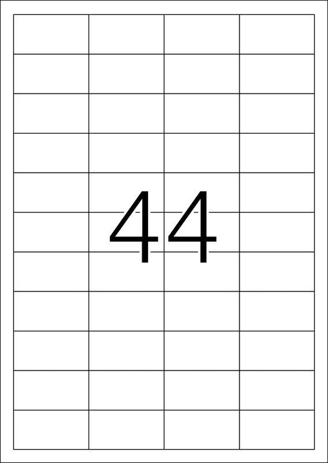 5051 Etiketten Premium A4, weiß 48,3x25,4 mm Papier matt 1100 St.