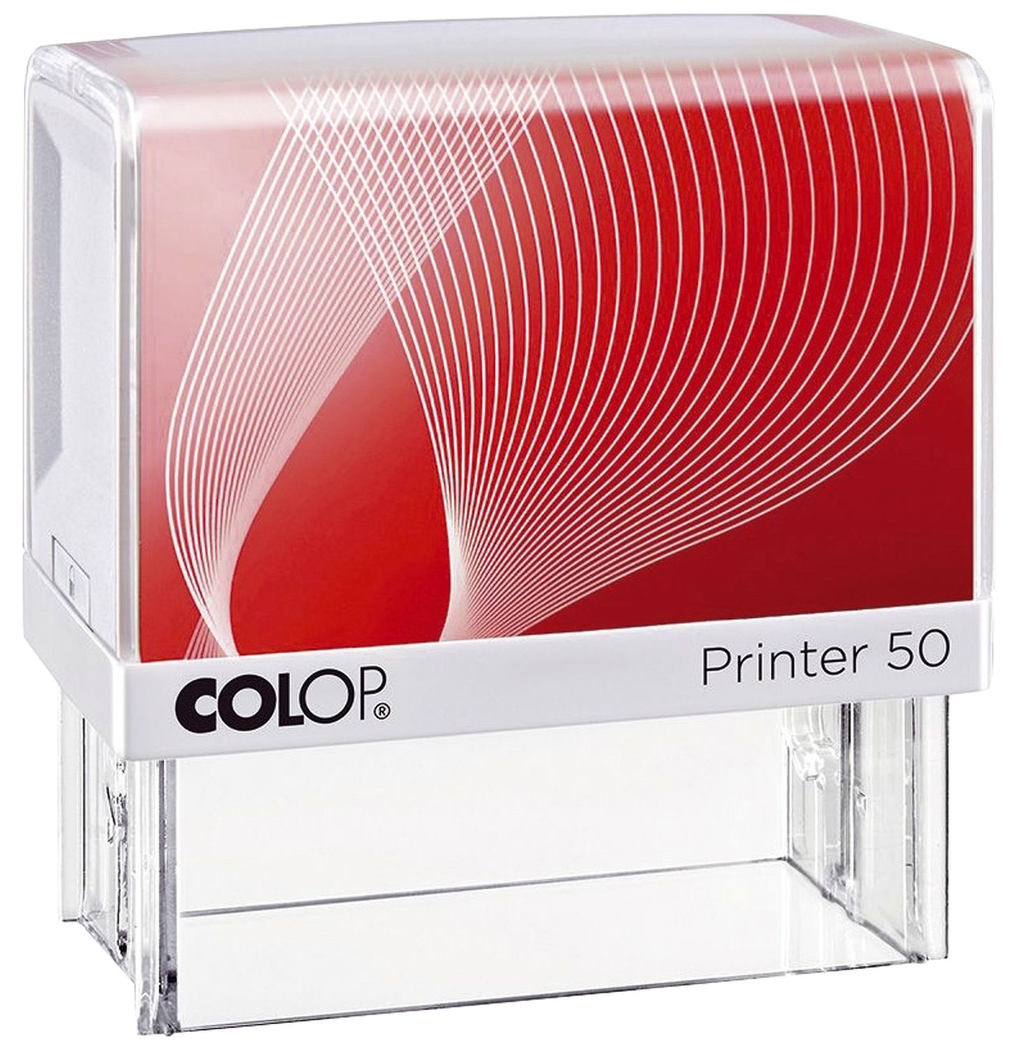 Printer 50 mit Logo - für max. 7 Zeilen mit Logo, 30 x 69 mm Printer 50 mit Logo - für max. 7 Zeilen mit Logo, 30 x 69 mm