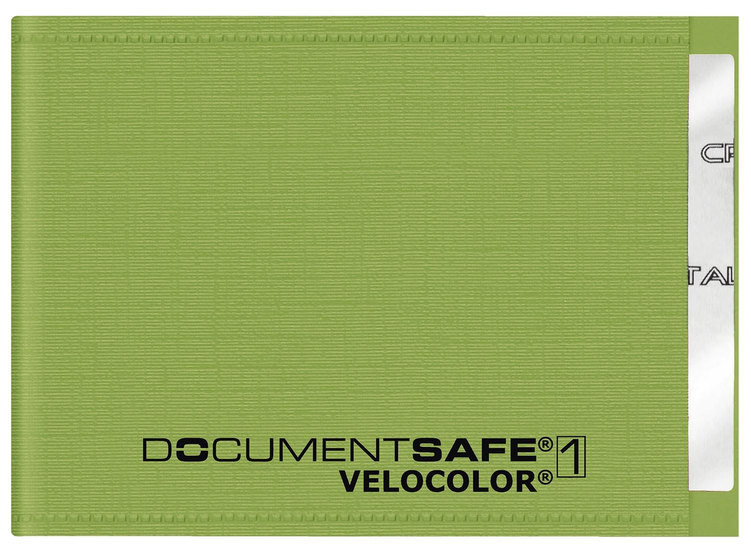 Ausweishülle Document Safe® VELOCOLOR® - 90 x 63 mm, PP, grün