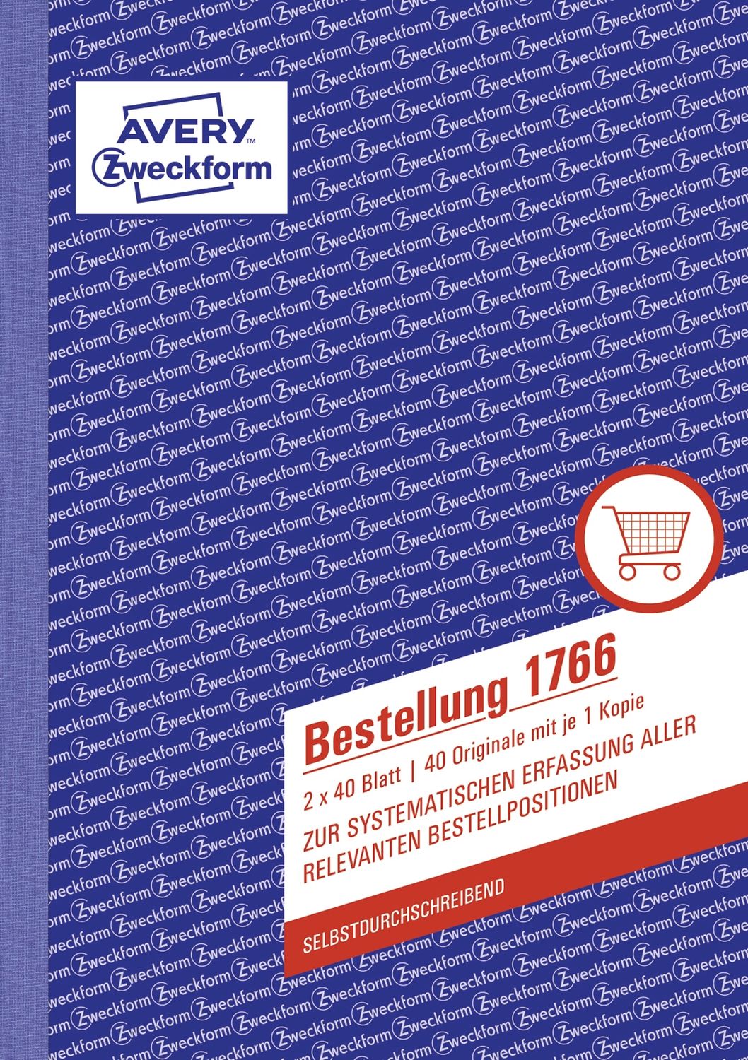 1766 Bestellung, DIN A5, selbstdurchschreibend, 2 x 40 Blatt, weiß, gelb 1766 Bestellung, DIN A5, selbstdurchschreibend, 2 x 40 Blatt, weiß, gelb