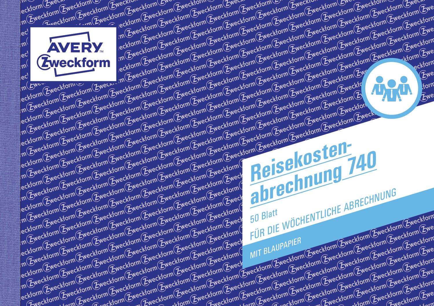 740 Reisekostenabrechnung, DIN A5, für wöchentliche Abrechnung, 50 Blatt, weiß