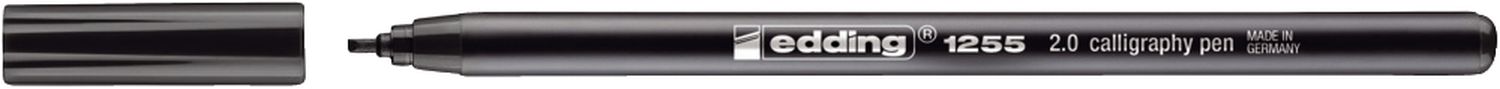 1255 Kalligrafie Stift - Fasermaler, 2,0 mm, schwarz 1255 Kalligrafie Stift - Fasermaler, 2,0 mm, schwarz