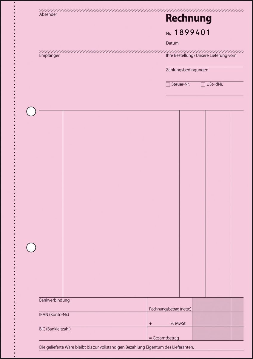 Rechnungen mit fortlfd. Nummerierung - A5, 1., 2. und 3. Blatt bedruckt, SD,MP, 3 x 50 Blatt Rechnungen mit fortlfd. Nummerierung - A5, 1., 2. und 3. Blatt bedruckt, SD,MP, 3 x 50 Blatt