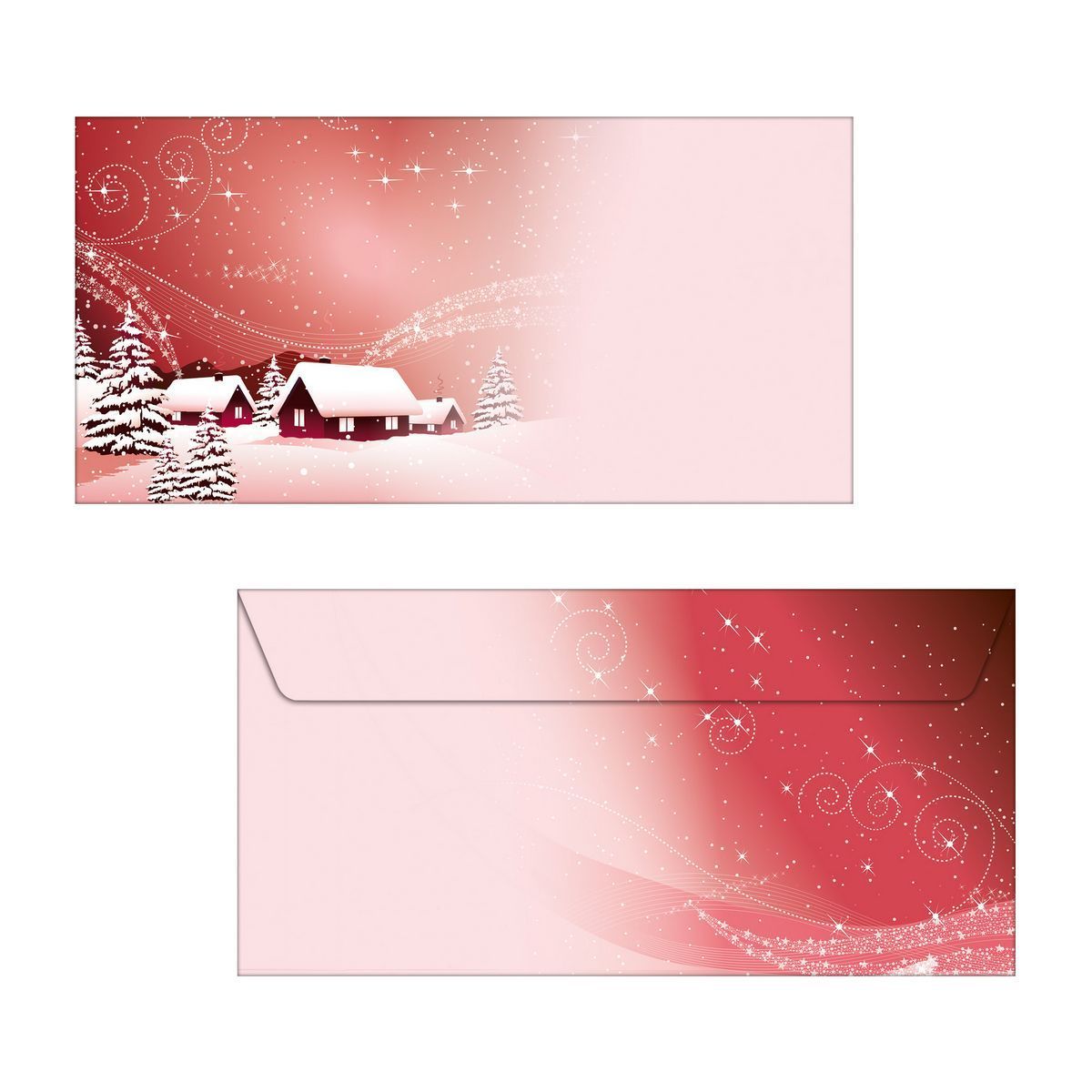 Briefumschläge Weihnachten Sigel DU033 "Silent Night", DIN lang (110x220 mm), 50 Stück Briefumschläge Weihnachten Sigel DU033 "Silent Night", DIN lang (110x220 mm), 50 Stück
