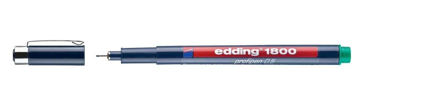 1800 Faserzeichner profipen - 0,5 mm, grün