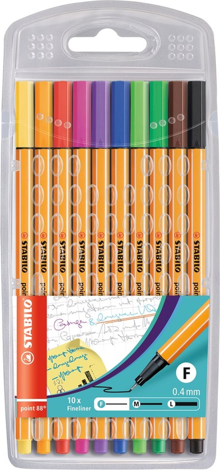 Fineliner - point 88 - 10er Pack - Standardfarben Fineliner - point 88 - 10er Pack - Standardfarben