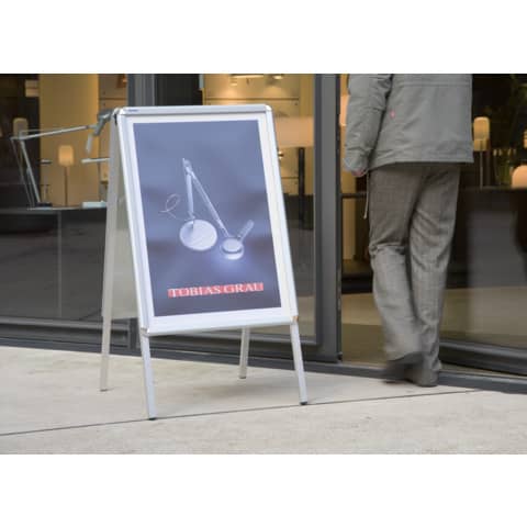 Kundenstopper Franken Standard BSA1, DIN A1, für Innen- und geschützte Außenbereiche