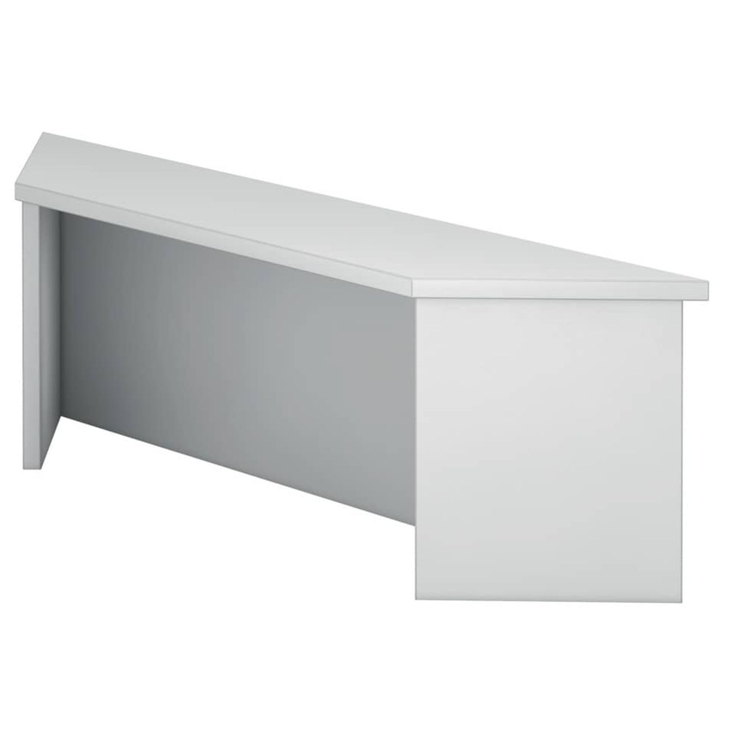 Thekenaufsatz für Eckwinkel - 113 cm, 1OH, Grau, mit Montageservice Thekenaufsatz für Eckwinkel - 113 cm, 1OH, Grau, mit Montageservice