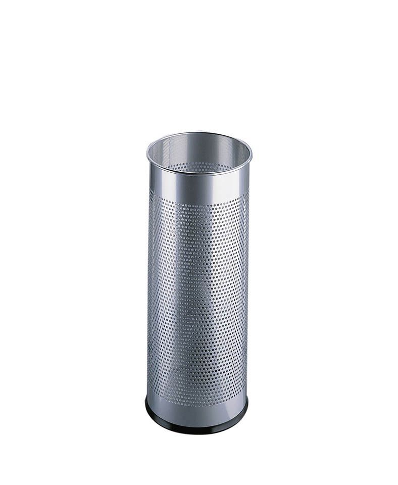 Schirmständer Metall rund 28,5 Liter, metallic silber Schirmständer Metall rund 28,5 Liter, metallic silber