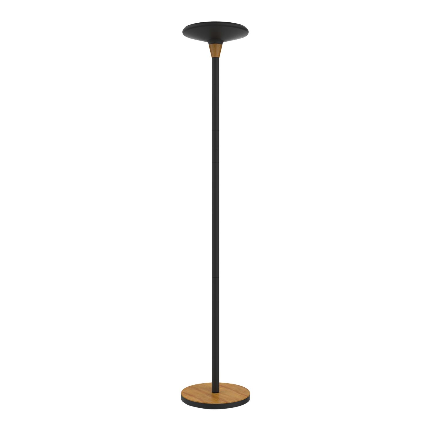 LED Stehleuchte Bamboo Baly - 180 cm, schwarz/bambus,