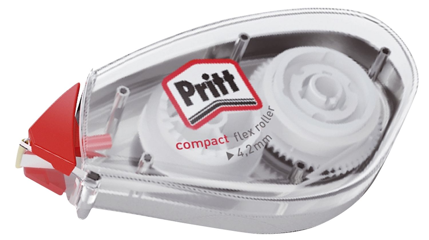 Korrekturroller Compact Flex - Einweg, 4,2 mm x 10 m, transparent Korrekturroller Compact Flex - Einweg, 4,2 mm x 10 m, transparent