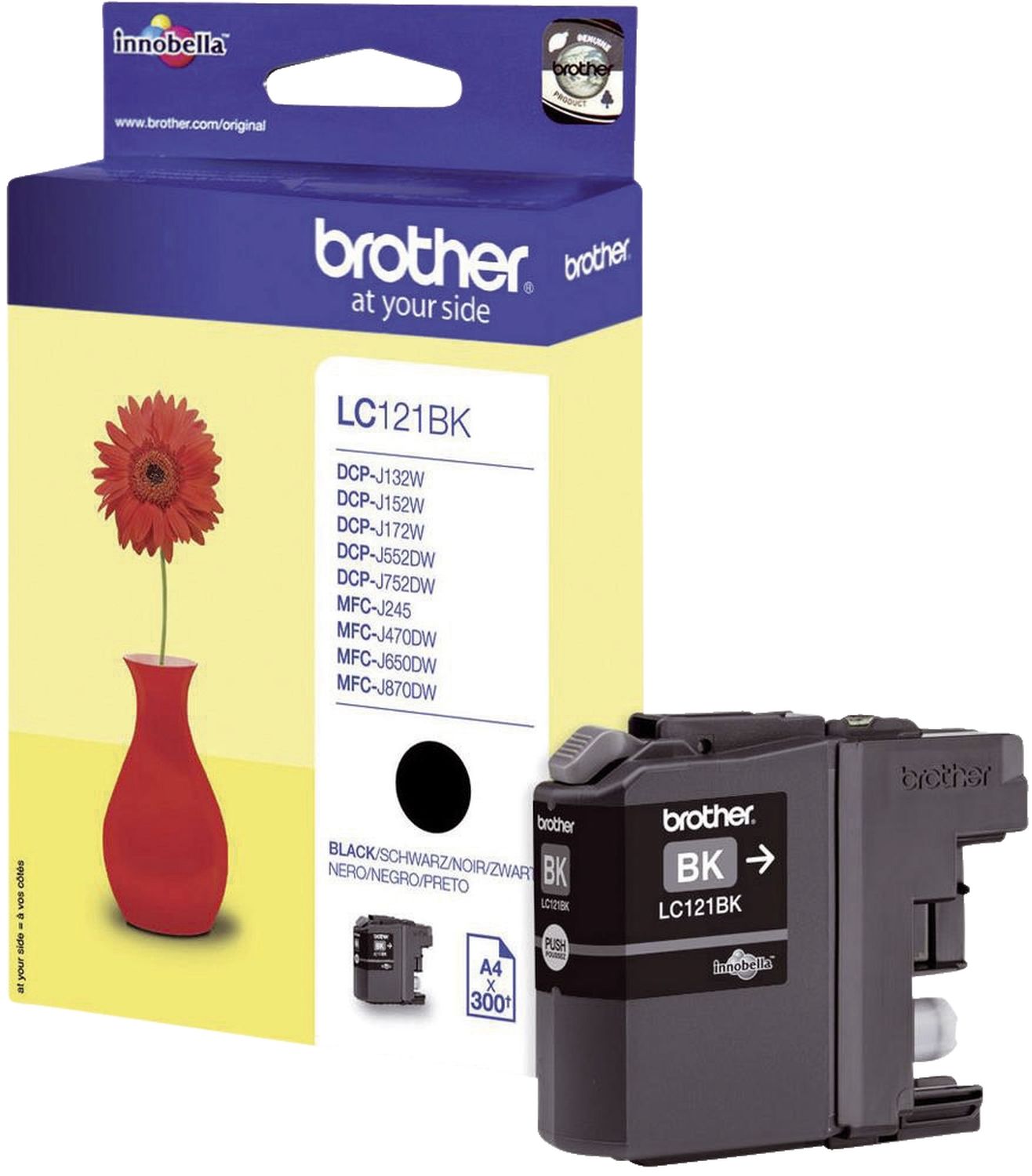 Original Brother Tintenpatrone schwarz (LC-121BK)