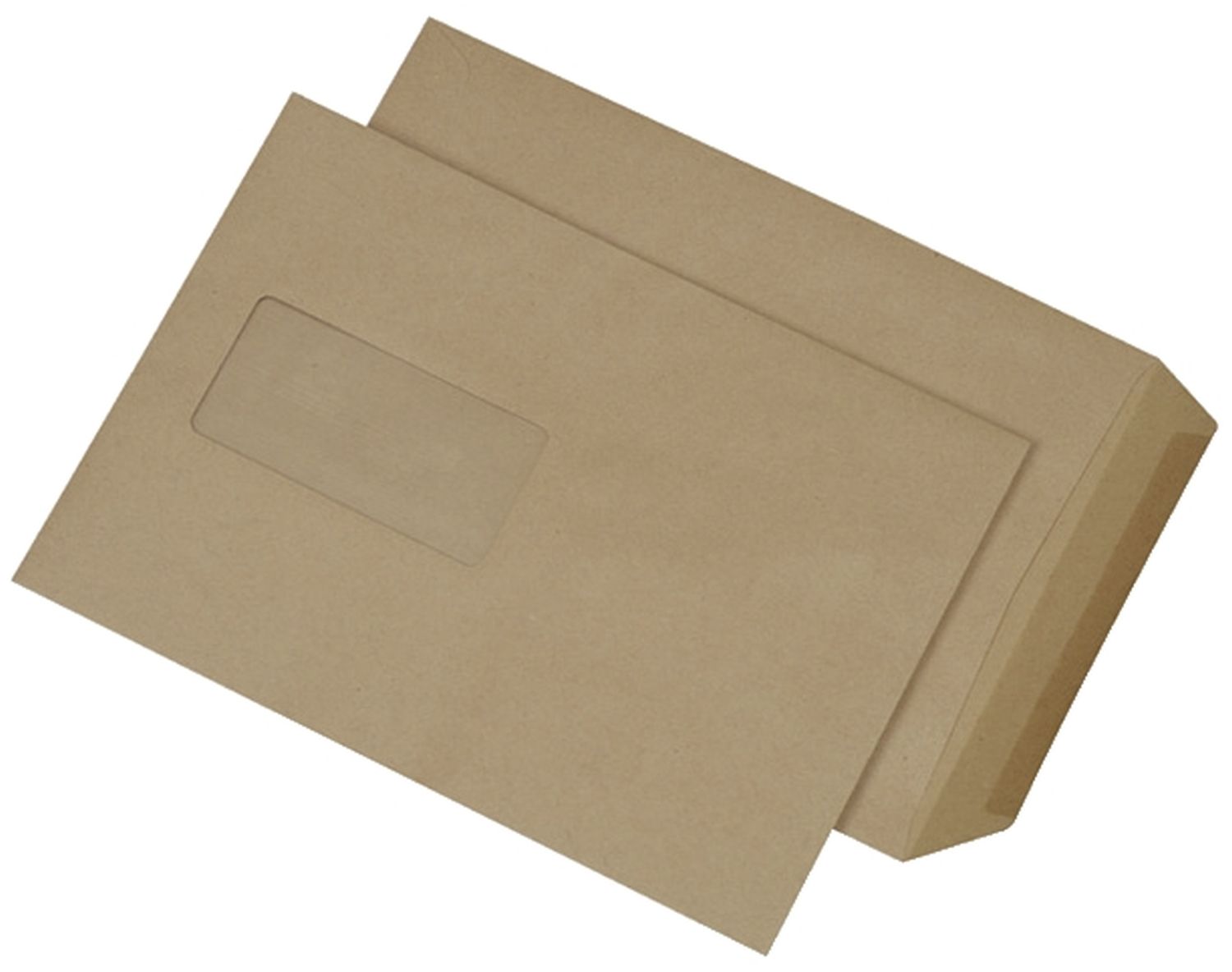 Versandtaschen Recycling MAILmedia®30006873, C5, mit Fenster, gummiert, 90 g/qm, braun, 500 Stück