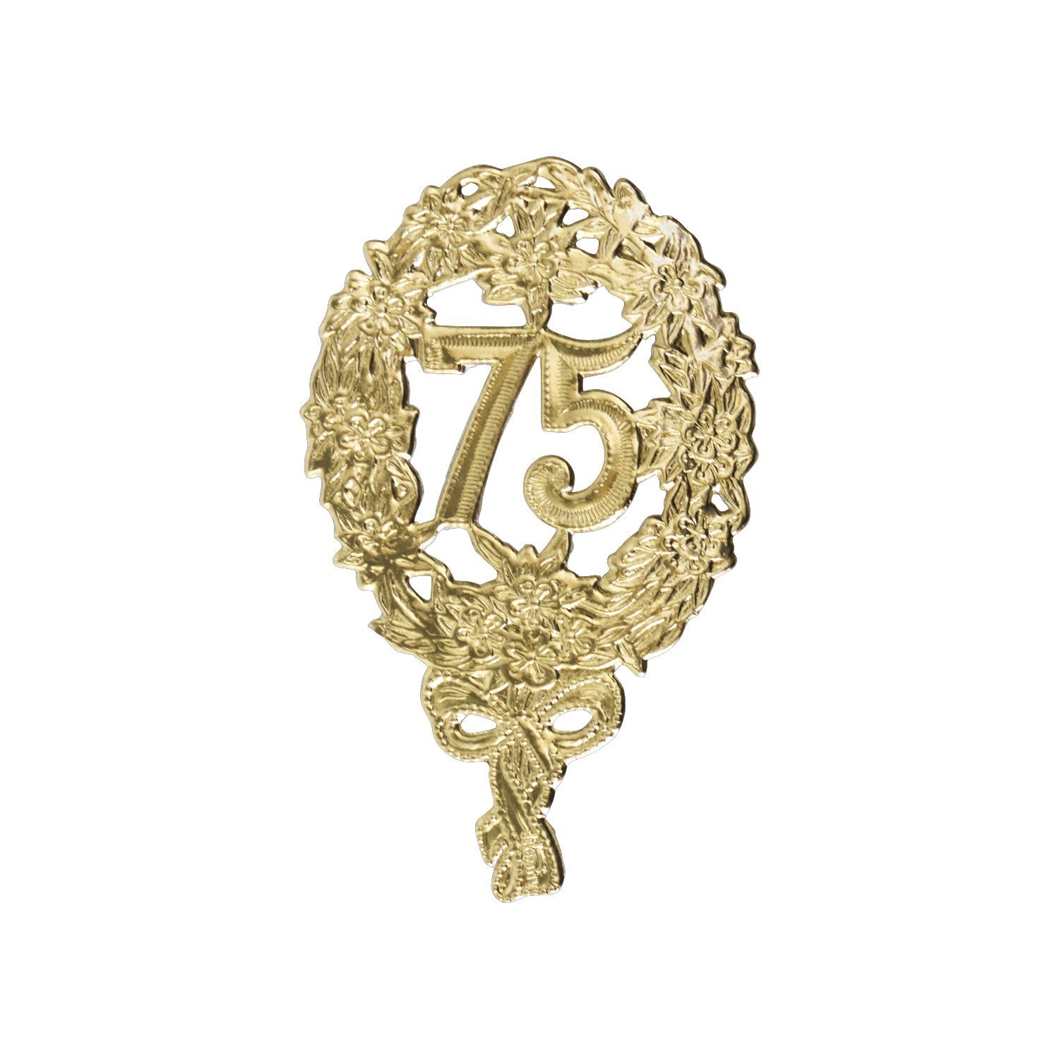 Jubiläumszahl 75 gold Jubiläumszahl 75 gold