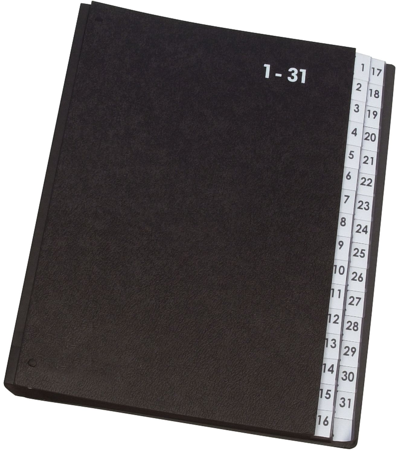 Pultordner Hartpappe - 1 - 31, 32 Fächer, Farbe schwarz Pultordner Hartpappe - 1 - 31, 32 Fächer, Farbe schwarz