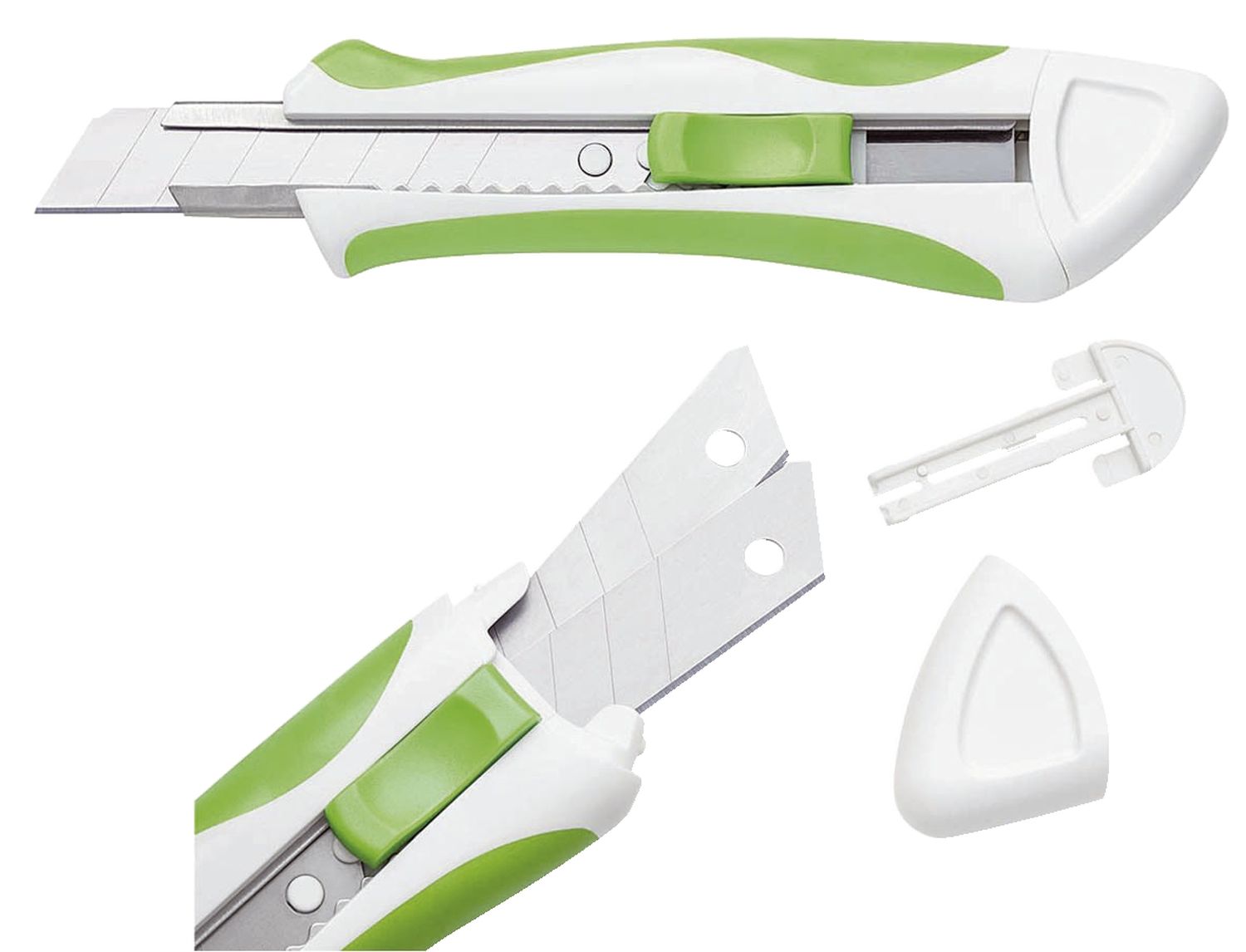 Cutter - 18 mm, grün/weiß Cutter - 18 mm, grün/weiß