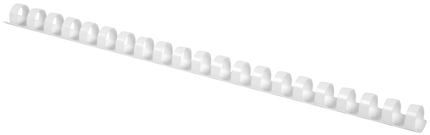 Plastik-Binderücken, 10 mm, für 65 Blatt, weiß, 100 Stück Plastik-Binderücken, 10 mm, für 65 Blatt, weiß, 100 Stück