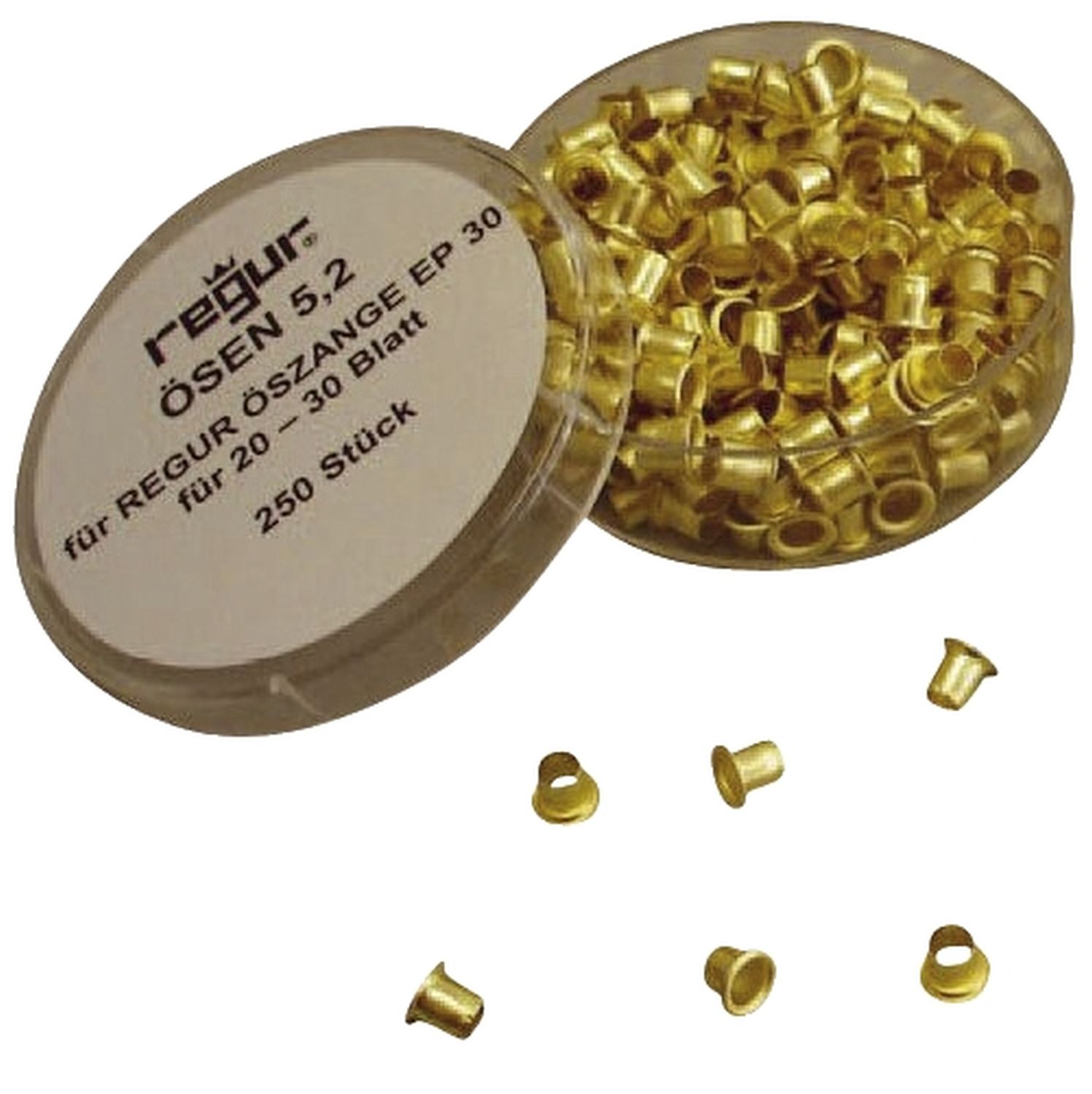Ösen - 250 Stück, 5,2 mm für 20-30 Blatt Ösen - 250 Stück, 5,2 mm für 20-30 Blatt