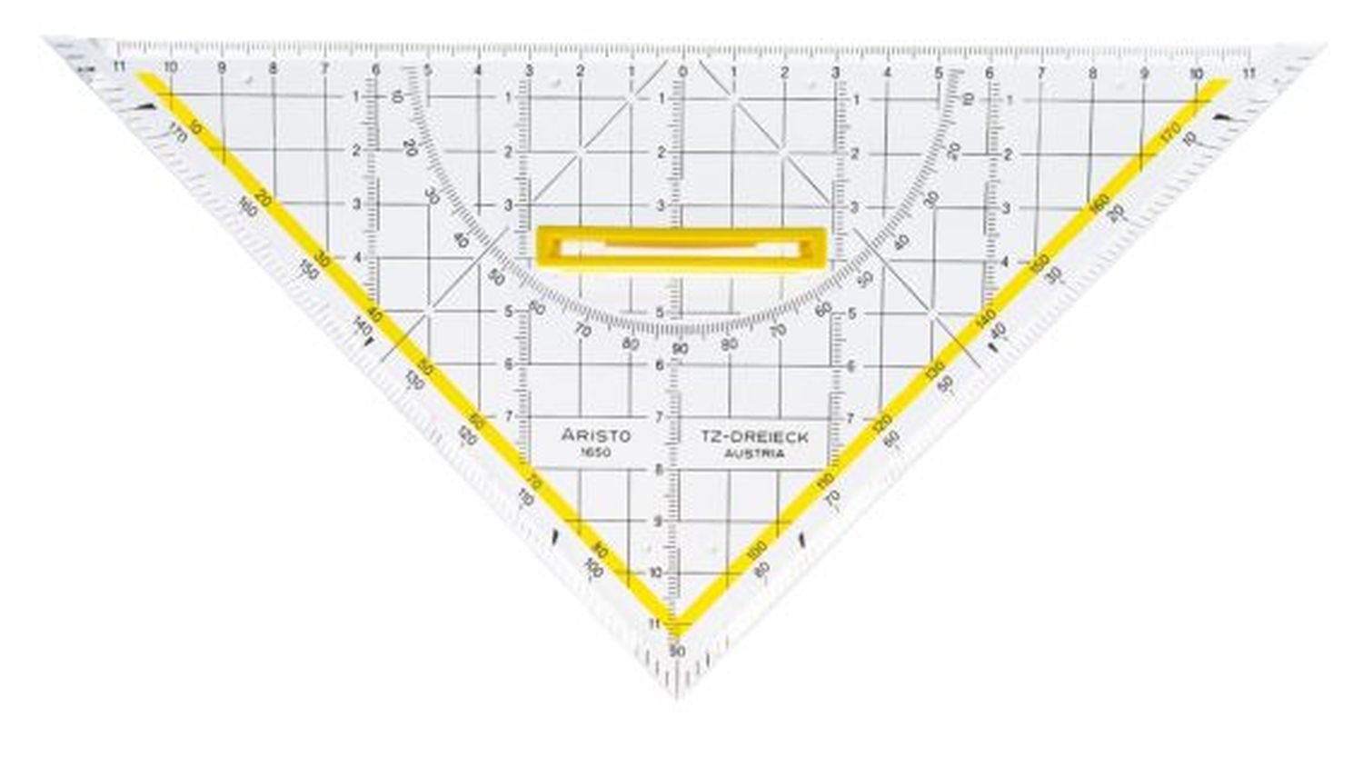 Zeichendreieck TZ-Dreieck®, Plexiglas® mit Griff, 250 mm, glasklar Zeichendreieck TZ-Dreieck®, Plexiglas® mit Griff, 250 mm, glasklar