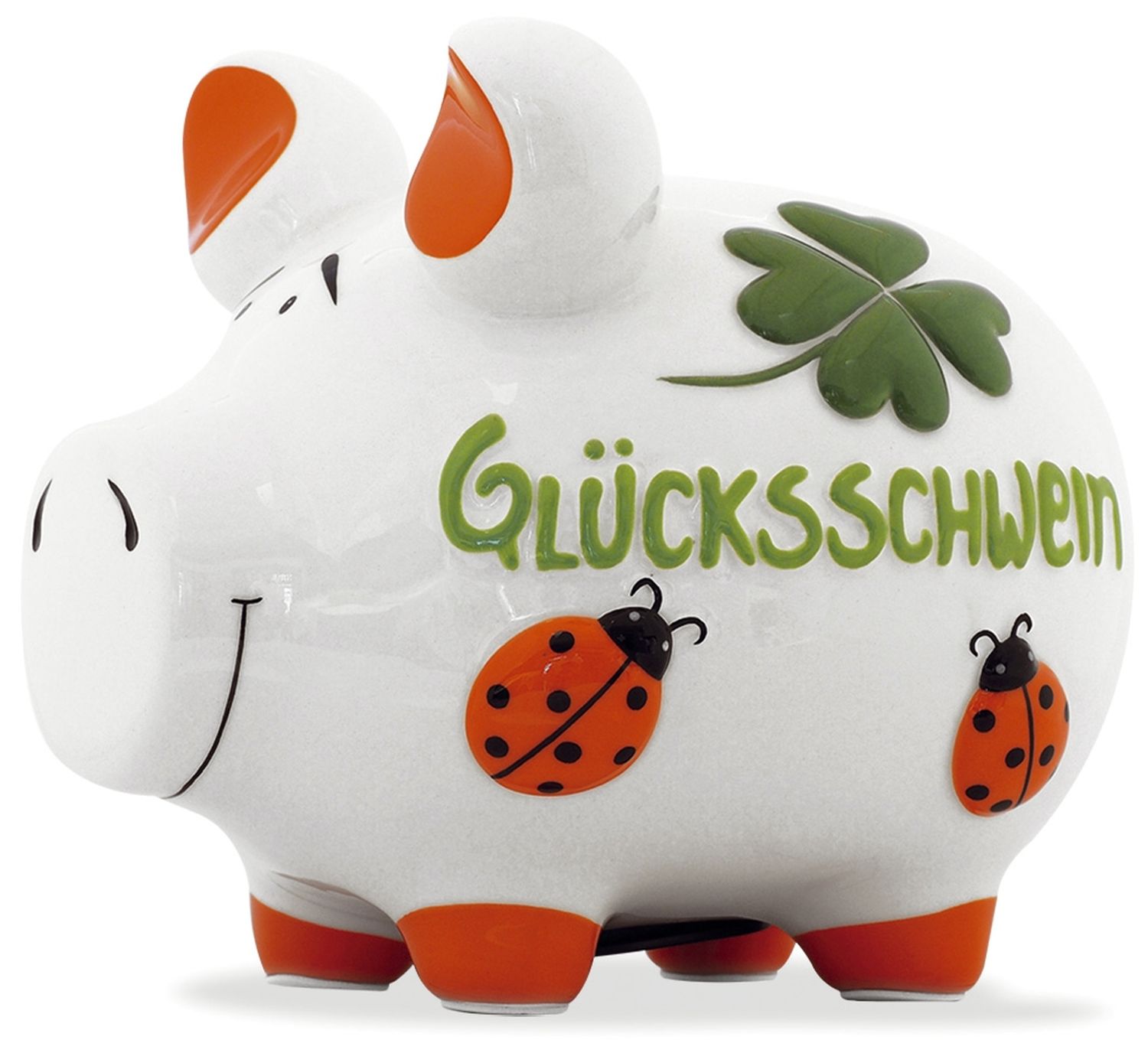 Spardose Schwein "Glücksschwein" - Keramik, mittel Spardose Schwein "Glücksschwein" - Keramik, mittel