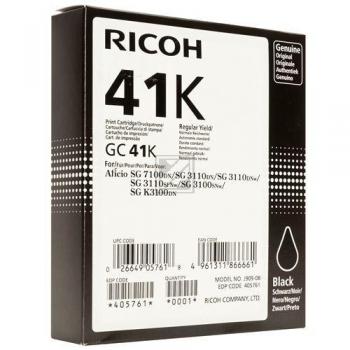 Original Tinte Ricoh GC-41K (405761), ca. 2.500 Seiten, schwarz