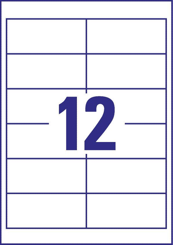 4781 Universal-Etiketten ultragrip - 97 x 42,3 mm, weiß, 360 Etiketten, permanent