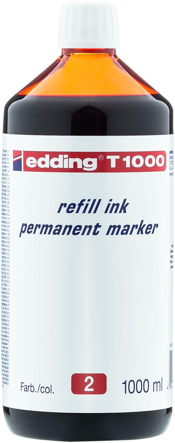 T 1000 Nachfülltusche - 1000 ml, rot T 1000 Nachfülltusche - 1000 ml, rot