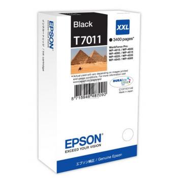 Original Tinte Epson T7011 (C13T70114010), ca. 3.400 Seiten, schwarz