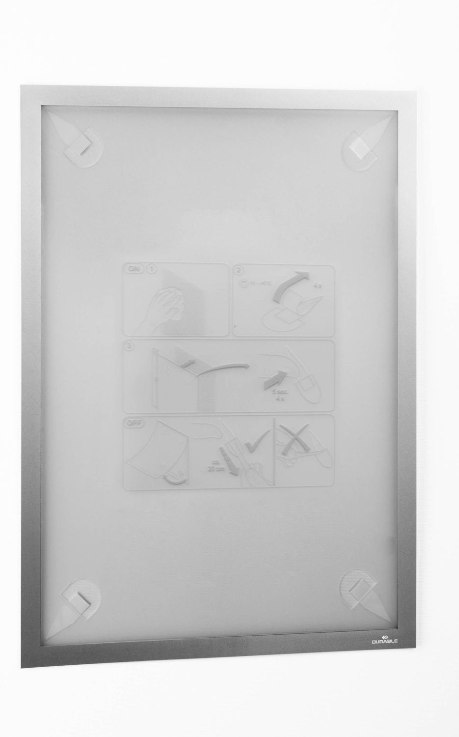 Informationsrahmen DURAFRAME® WALLPAPER - A3, 323 x 446 mm, silber Informationsrahmen DURAFRAME® WALLPAPER - A3, 323 x 446 mm, silber