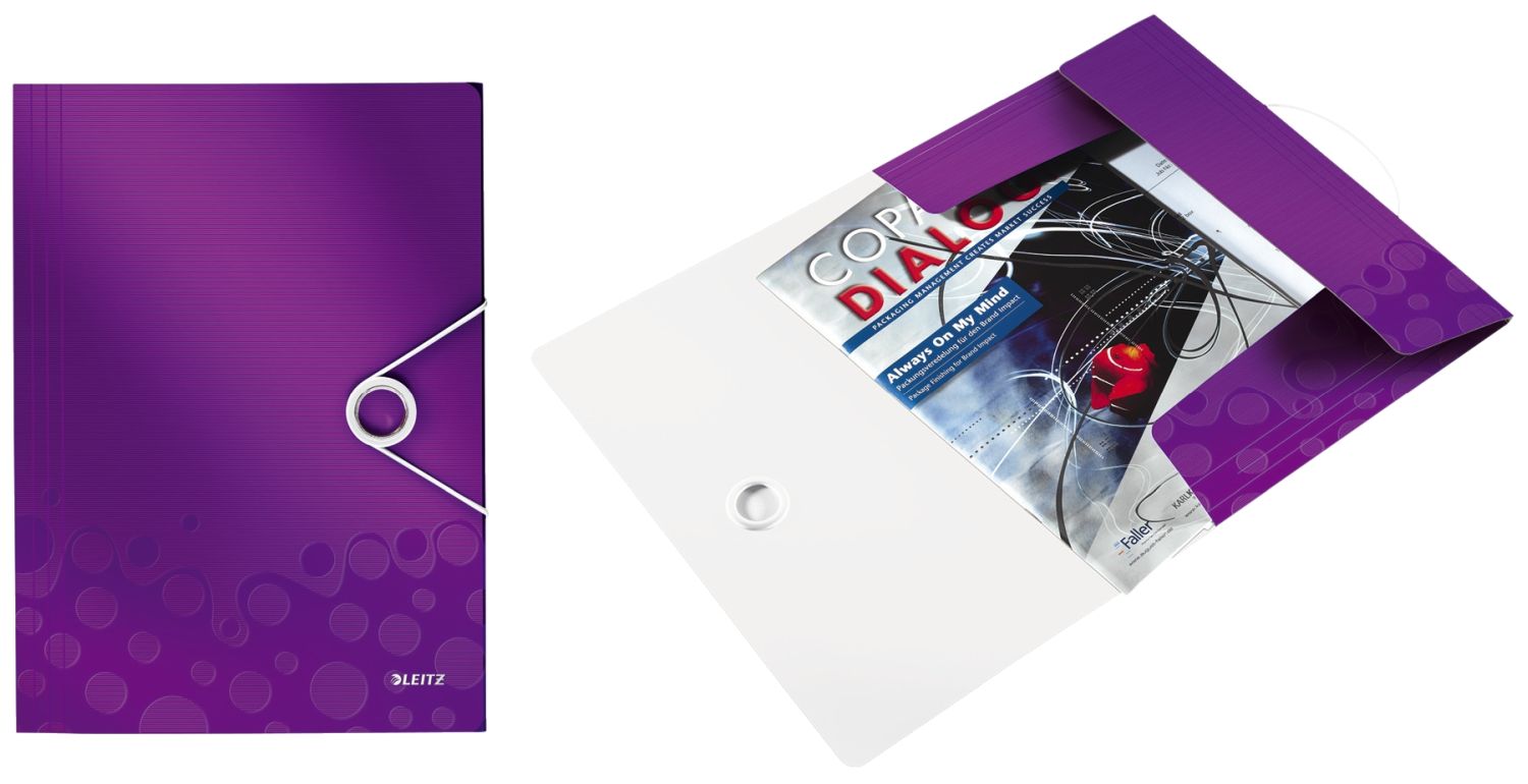 4599 Eckspannermappe WOW - A4, PP, violett 4599 Eckspannermappe WOW - A4, PP, violett