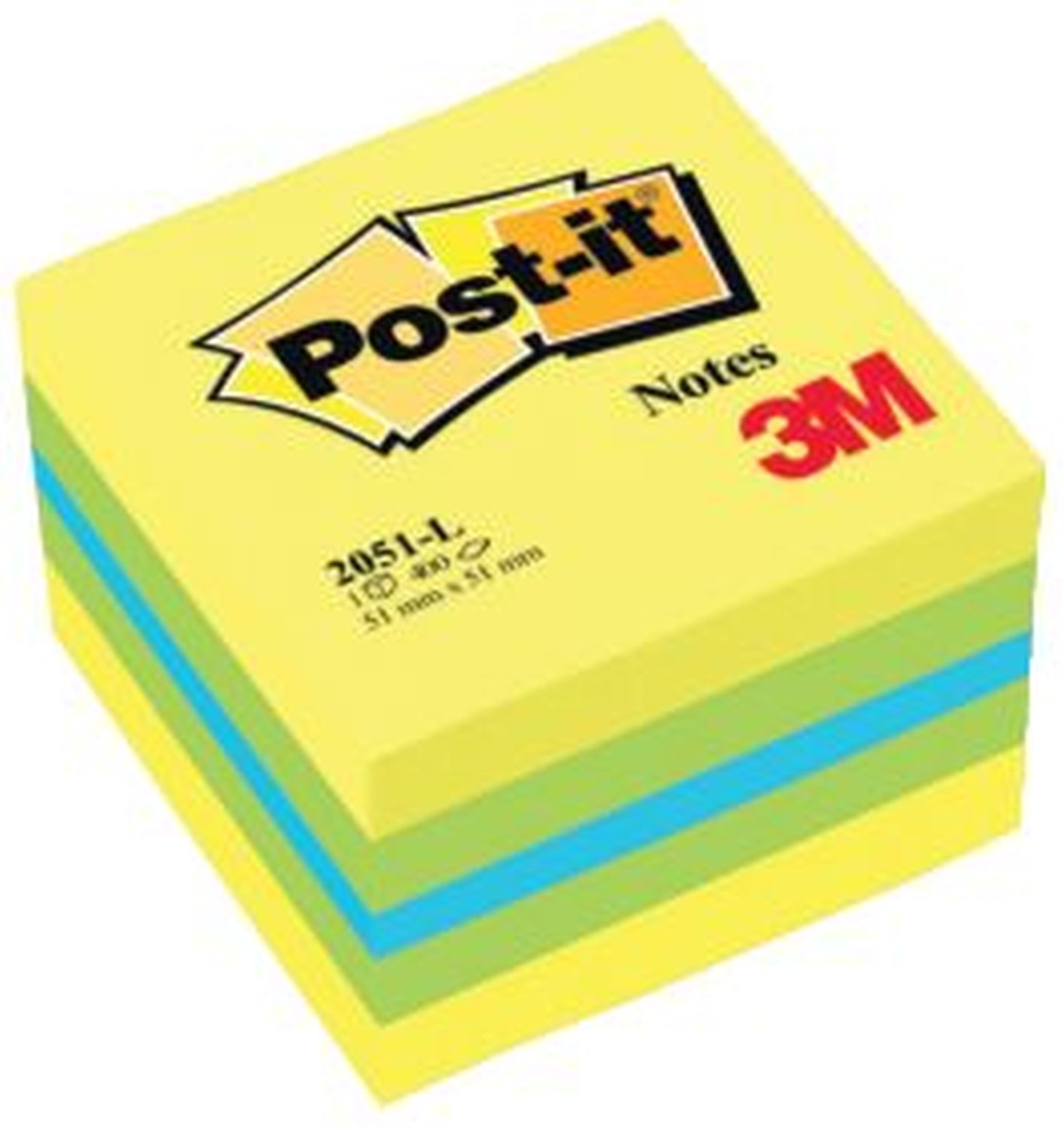Haftnotiz-Würfel Mini - 51 x 51 mm, limone Haftnotiz-Würfel Mini - 51 x 51 mm, limone