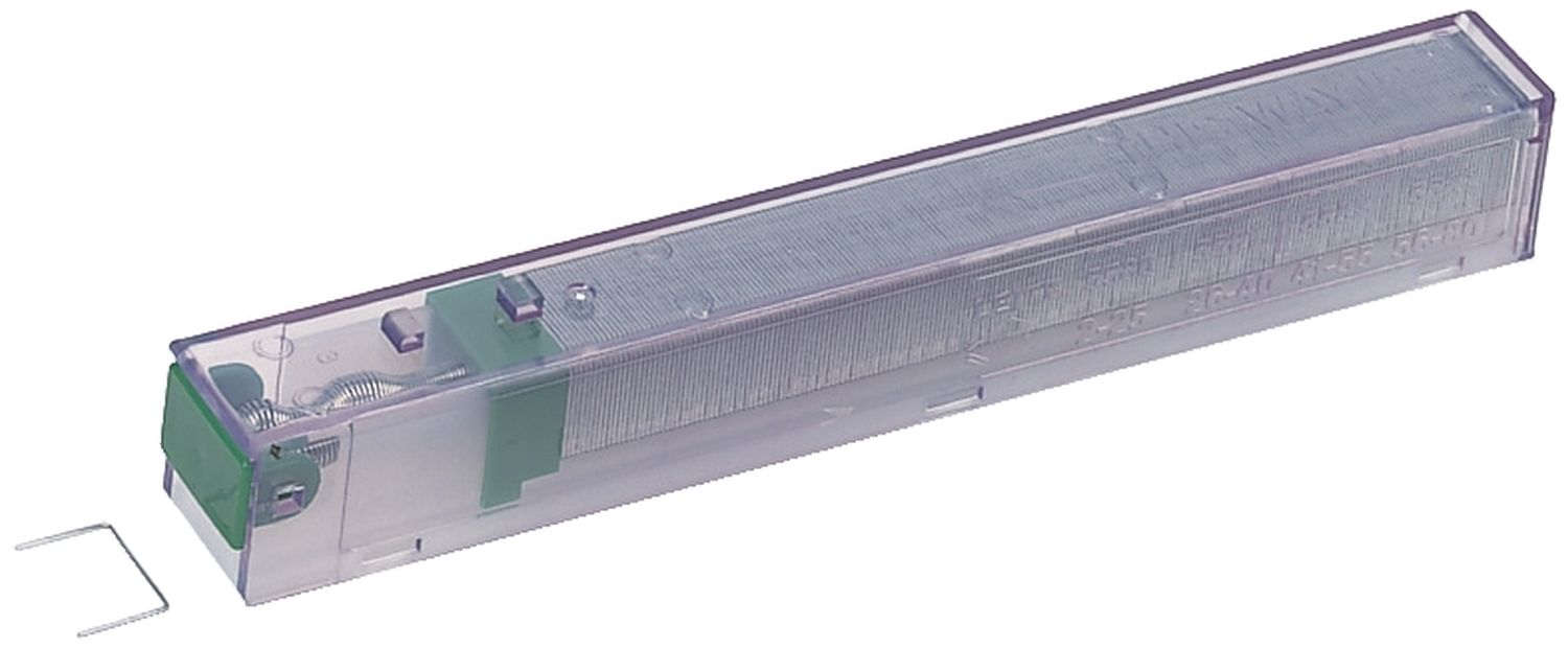 5593 Heftklammern K10 - Einweg-Kassette, 5x210 Stück, grün 5593 Heftklammern K10 - Einweg-Kassette, 5x210 Stück, grün