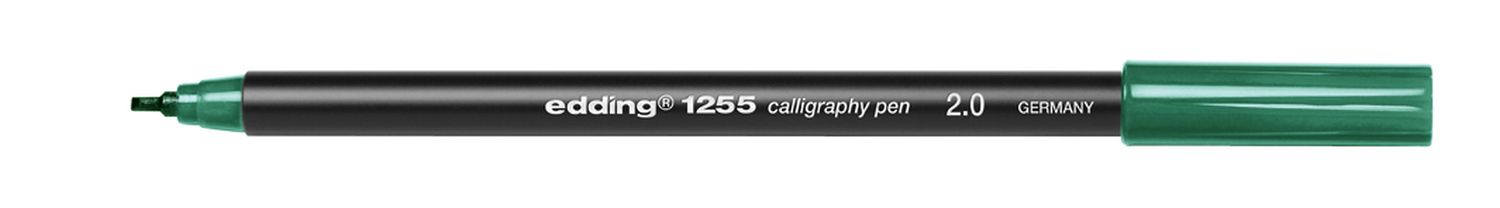 1255 Kalligrafie Stift - Fasermaler, 2,0 mm, flaschengrün 1255 Kalligrafie Stift - Fasermaler, 2,0 mm, flaschengrün