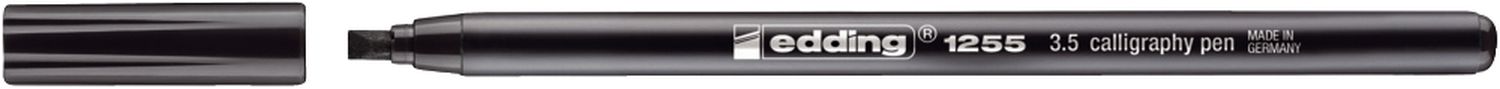 1255 Kalligrafie Stift - Fasermaler, 3,5 mm, schwarz 1255 Kalligrafie Stift - Fasermaler, 3,5 mm, schwarz