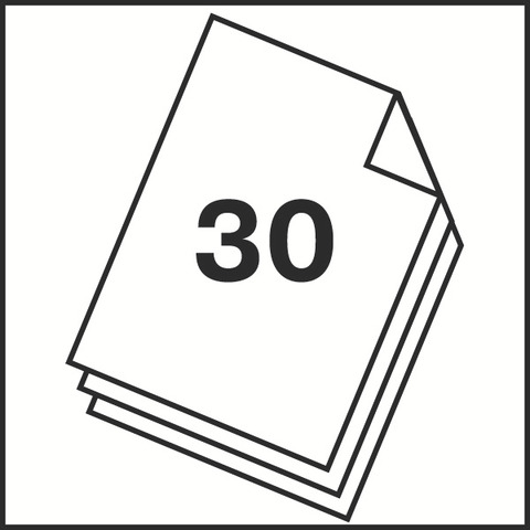 Locher Q-Connect KF14220, bis ca. 30 Blatt, für Dokumente bis DIN A4, schwarz