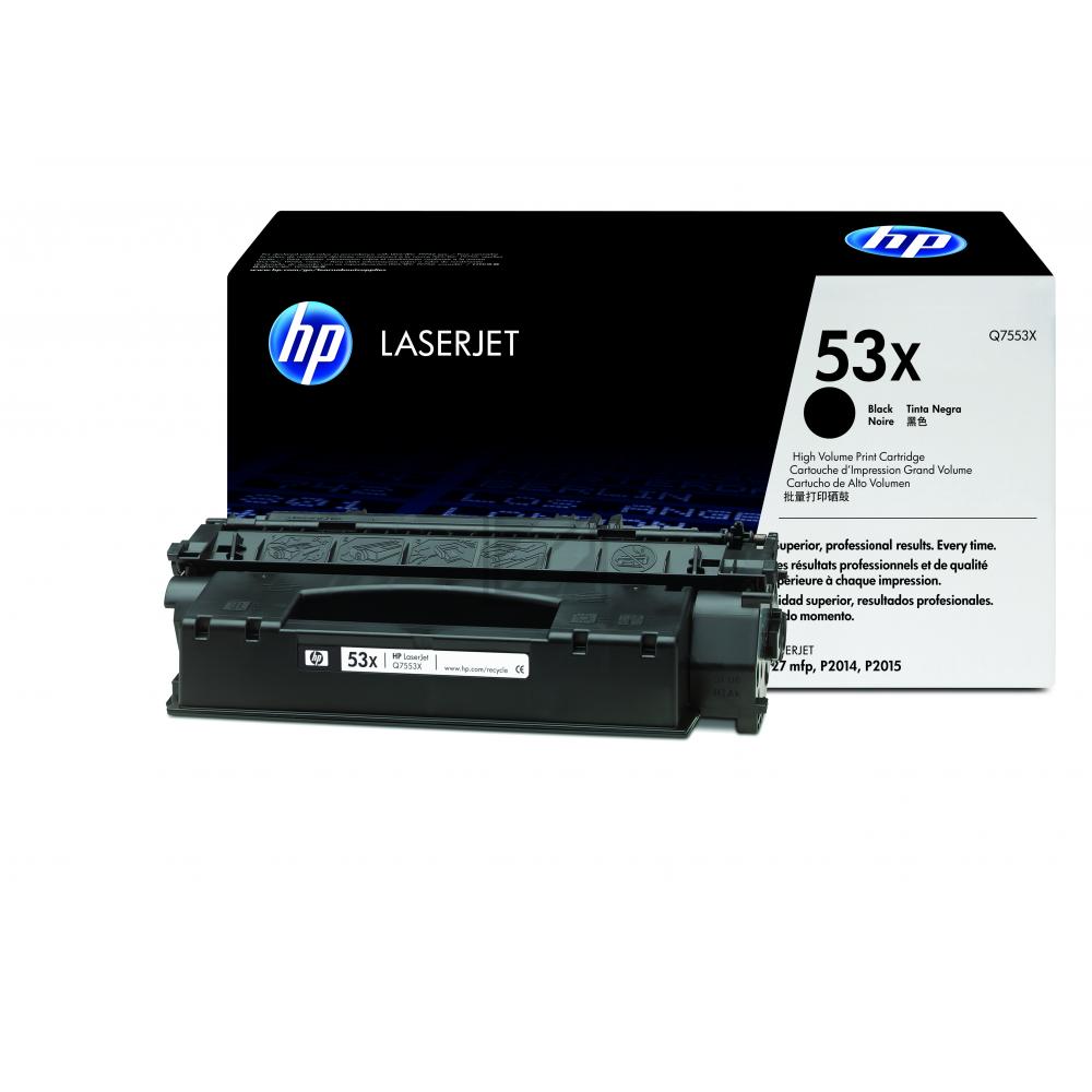 Original HP Tonerkartusche schwarz (Q7553X,53X,53XBK,53XBLACK,NO53X,NO53XBK,NO53XBLACK)