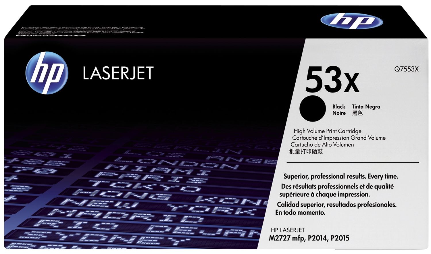 Original HP Tonerkartusche schwarz (Q7553X,53X,53XBK,53XBLACK,NO53X,NO53XBK,NO53XBLACK)