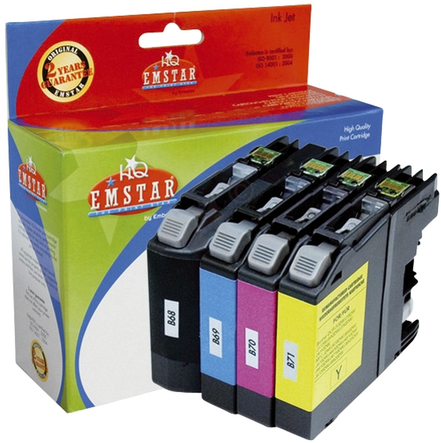 Alternativ Emstar Tintenpatrone MultiPack Bk,C,M,Y (12BRDCPJ552MULTI-B72,B72)