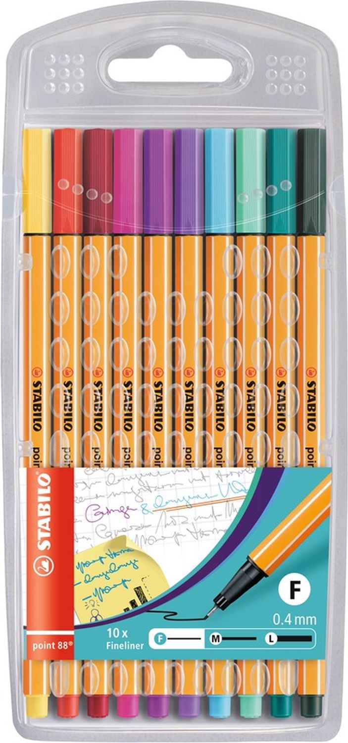 Fineliner - point 88 - 10er Pack - Sonderfarben