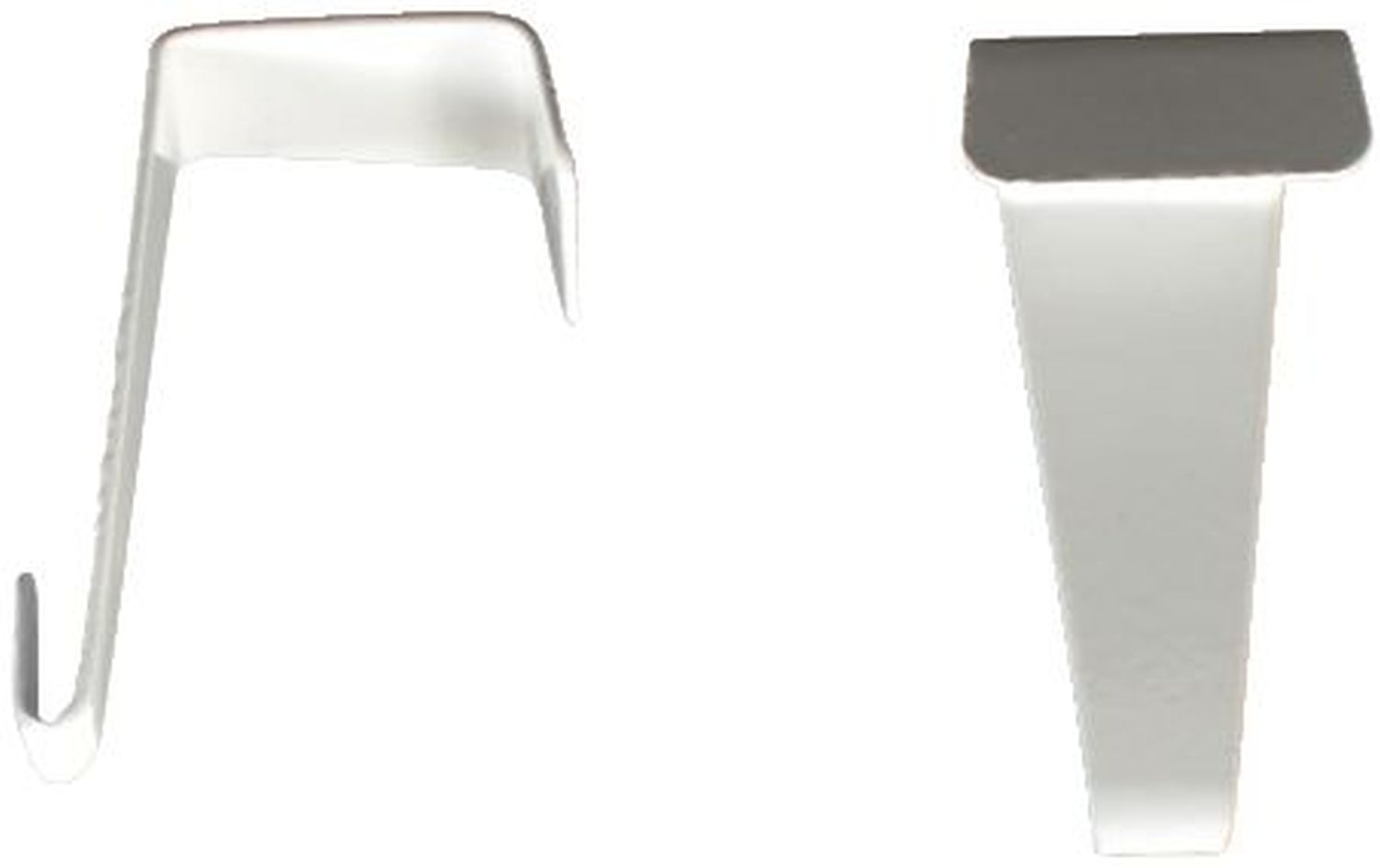 Türhaken - 2er Set, Metall, weiß Türhaken - 2er Set, Metall, weiß