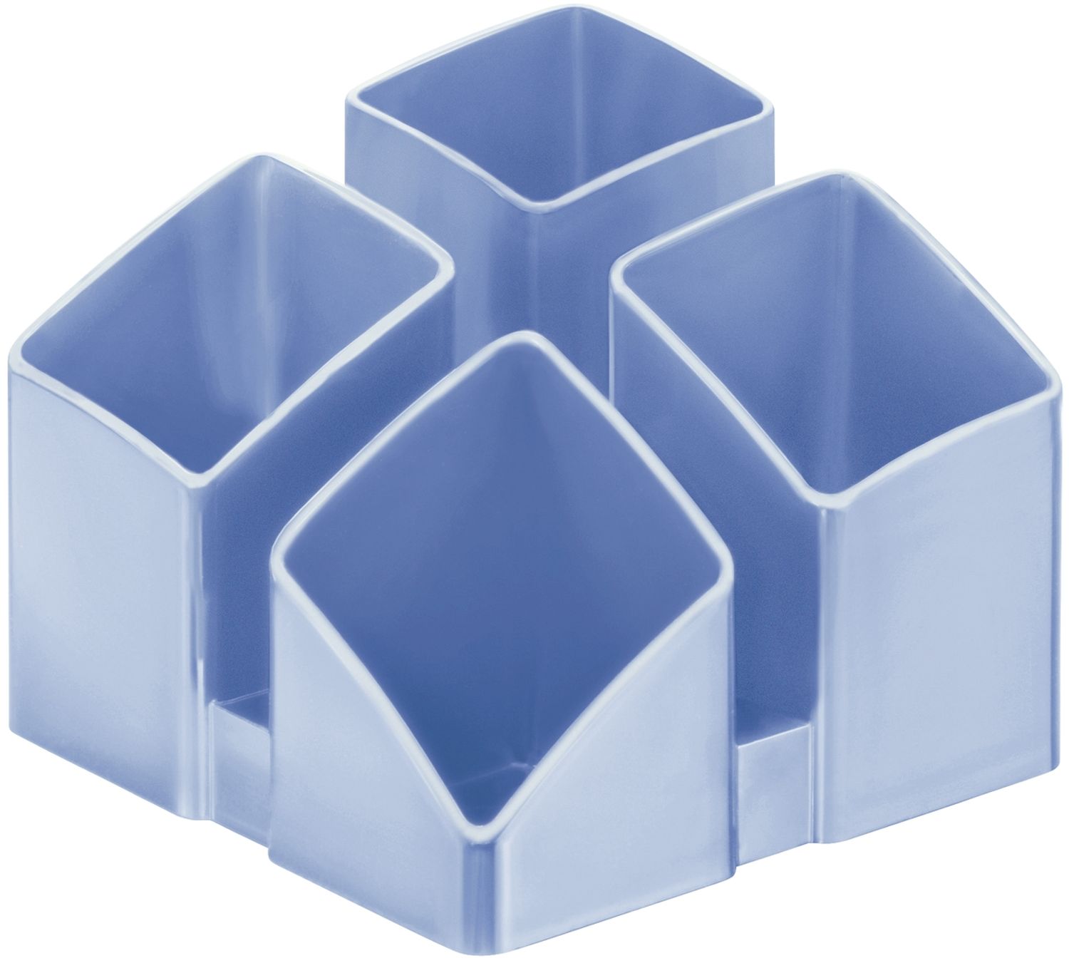 Schreibtisch-Köcher SCALA - 4 Fächern, eisblau Schreibtisch-Köcher SCALA - 4 Fächern, eisblau